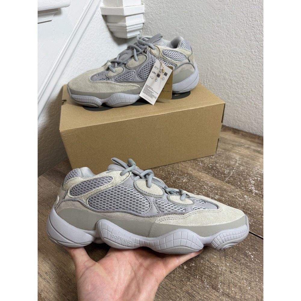 adidas Yeezy 500 Stone Salt 2024 Men's Low Top Gray Beige IE4783 Size 10.5 NEW